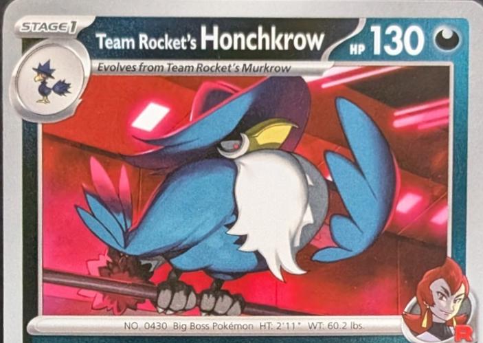 Ascended Heroes Team Rocket's Honchkrow [Ball] Pokémon card